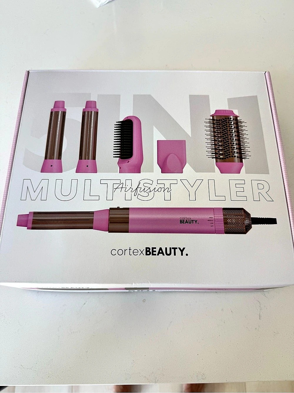 NIB Cortex Beauty Airfusion 5-in-1 Multistyler Pink